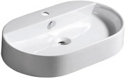 Kerasan Kerasan, RING keramické umývadlo na dosku 65x12x40cm, biela, 028501