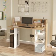 Psací stůl Houseland Brody dub Castello/bílý