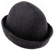 Klobúk do sauny z ovčej vlny Lahtiset, čierny
