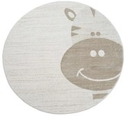 Detský koberec Mara 715 krémový kruh