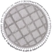 Koberec BERBER 6803 svetlosivý kruh