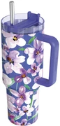 Nerezový termohrnček so slamkou Stream Flower Dusk 1200 ml