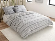 Obliečky z Renforcé bavlny LINKY sivé Rozmer obliečky: 70 x 90 cm | 140 x 220 cm