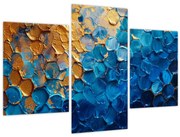 Obraz - Modrozlatá maľba (90x60 cm)