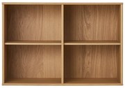 Závesná knižnica v dekore duba v prírodnej farbe 89x61 cm Mistral – Hammel Furniture