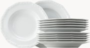 Porcelánová súprava riadu Maria White, 6 osôb, 12 ks