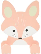 Hatu Detský háčik Líška, 14 x 17 x 4,5 cm, MDF