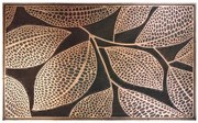 B-line, Rohožka guma Listy – na von aj na doma, 45x75, čierna