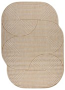 Koberec ORGANIC 1835 geometrický, krémový / naturálny