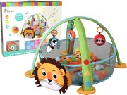 LEAN Toys Vzdelávacia podložka Lion Playpen Balls for Baby Melodies