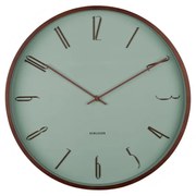 Karlsson 6014GR dizajnové nástenné hodiny zelená, pr. 40 cm