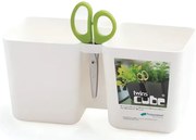 Kvetináč TWINS CUBE biely 24,4 cm