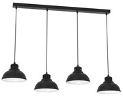 Luster na lanku SVEN 4xE27/15W/230V čierna