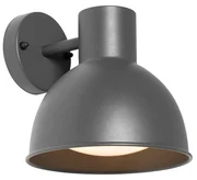 Priemyselná vonkajšia nástenná lampa tmavosivá okrúhla IP44 - Natas