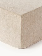 Elastická ľanová plachta na kontinentálnu posteľ Linna