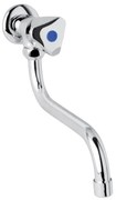 Mereo Mereo, Umývadlový kohútik nástenný, Kasia, s ramienkom otočným ø 18 mm - 200 mm, chróm, MER-CBS701