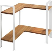 Wenko Kuchynská rohová polica z akácie Louisa, 2 poschodia, 30 x 30 x 33 cm