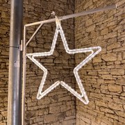 DECOLED LED svetlo s hviezdami, sada pre VO, 74 cm, teplá biela