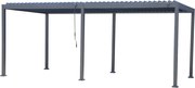Sunfun Milos Pergola s nastaviteľnou strechou, pôdorysný rozmer: 6 × 3 m, výška: 2,36 m, antracit