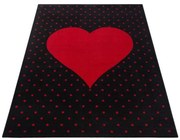 Detský koberec Bambi srdce červený