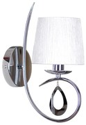 Nástenná lampa ARNIKA 1xE14/40W/230V lesklý chróm/biela