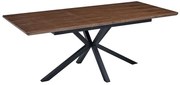Rozkládací jídelní stůl Logan 160/200 cm cm ořech/černý