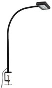 Brilo - LED Flexibilná stolná lampa s klipom TRASNA LED/7,5W/230V čierna