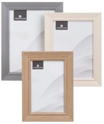 Stojacie/na stenu rámčeky v hnedo-prírodnej farbe v súprave 3 ks 14x19 cm – Casa Selección