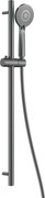Deante Arnika, sprchový stĺp 800mm s 3-funkčnou ručnou hlavicou, grafitová, DEA-NQA_D51K