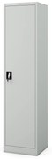 Kovová spisová skriňa ALEX, 450 x 1850 x 400 mm, šedá