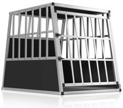 Prepravka pre psa BRUNO, 66x90x72cm, strieborná/čierna Jurhan