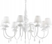 Závesné svietidlo Ideal Lux Blanche SP8 biela 8xE14 920mm