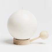 Sviečka Happiness globe so svietnikom, borovica / veľká