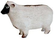 Béžová antik dekorácia ovečka - 18*6*12 cm