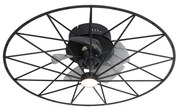 Stropný ventilátor čierny 62 cm vrátane LED stmievateľný s diaľkovým ovládaním - Yaran