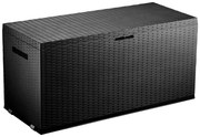 Záhradný box úložný Nizza, polypropylén, antracit, 120 × 52 × 60 cm