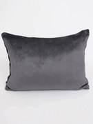 Obliečka na vankúš mikroplyš 50 × 70 cm – Laura tmavo šedá