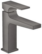 Hansgrohe Metropol, umývadlová batéria 110 s výpustom Push-Open, kefovaná čierná chrómová, HAN-32507340