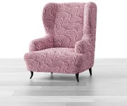 Bielastické poťahy BRILLANTE bordó kreslo ušiak (š. 60 - 110 cm)