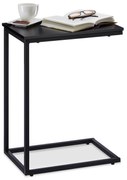 Bočný stolík čierny kovový, rd3144