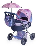 Rappa DeCuevas 85076 Skladací kočík pre bábiky soslnečníkom a taškou Magic Bubble 2024