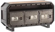 furniture-nabytek.cz - TV stolík Barkley kovový, sivá farba – 160×48×80 cm