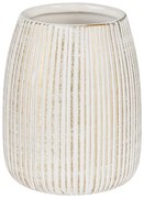 Biely/v zlatej farbe keramický téglik na zubné kefky Pascoli – Wenko