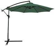 Veľký polohovateľný slnečník AVENBERG SUNNY 300, priemer 3M,  tmavozelená