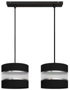 Luster na lanku HELEN 2xE27/15W/230V čierna