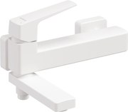 Deante Blur, nástenná vaňová batéria s otočným výtokom, 150 mm, biela matná, DEA-BQL_A12M