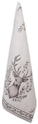 Béžová kuchyňská utěrka s jelenem Gentle Wilderness - 50*70 cm