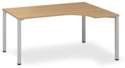 Ergonomický stôl ProOffice B 180 x 120/80 cm, pravý, buk