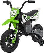 Ramiz PANTONE 361C Detská batériová motorka zelená + audio panel + pomalý štart + EVA kolesá