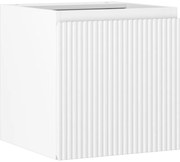 Mexen Rivel, kúpeľňová skrinka 45 cm, 1 dvierka, s drážkami, biela matná, 91A21-04547-1-BF01